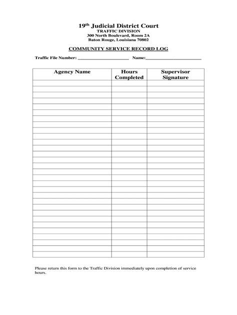 Editable Community Service Log Sheet Fill Out And Sign Printable Pdf