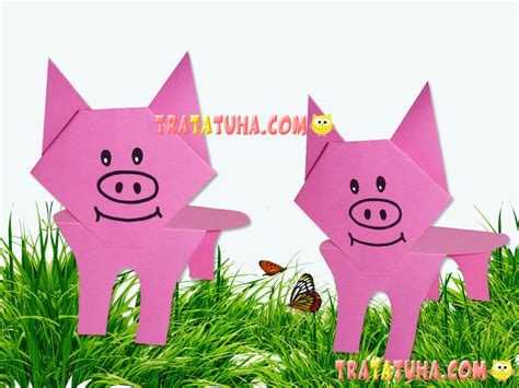 Origami Pig Face A Simple Variant For Kids