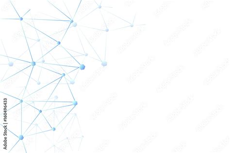 Blue Connect Dot Background Polygonal With Connecting Dots And Lines