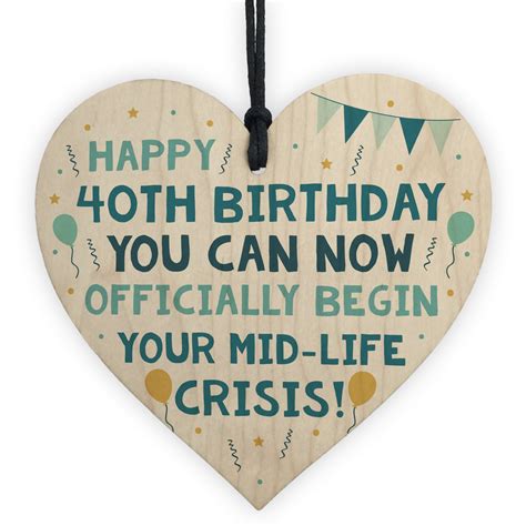 You get wiser with every year and every single new birthday is truly a blessing to be cherished. Funny 40th Birthday Card For Him Her Funny 40th Birthday Gift