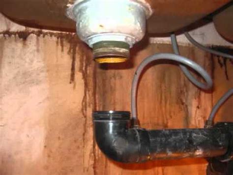 Pipe water sealant plumbers thread seal tape. Kitchen sink repair - YouTube