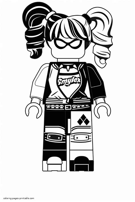 Harley quinn poster sequel coloring page: Harley Quinn coloring pages from Lego movie || COLORING ...