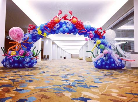 (t) 01908 261 280 (e) email protected home contact faq login. Balloon Underwater Theme Arch | Under The Sea Theme Event ...