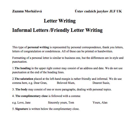 Tamil letter writing format pdf valid informal letter format in. 3+ Informal Letter Format Sample | Top Form Templates