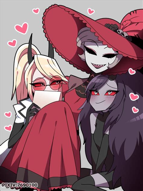 HazbinHotel ハズビン詰め めなのイラスト pixiv 可愛い キャラクター イラスト イラスト ポーズ 集