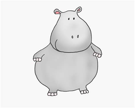 Fat Cartoon Hippo Transparent Background Hippo Clipart Hd Png