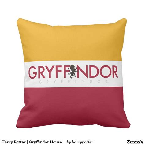 Harry Potter Gryffindor House Pride Crest Throw Pillow Harry Potter