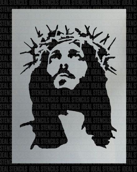 Crown Of Thorns Jesus Stencil Face Stencils Jesus Art Drawing Free