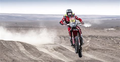 Van beveren y de soultrait con la yamaha; Honda Global | Dakar Stage3