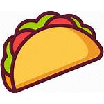 Taco Cartoon Mexican Fast Icon Countdown Transparent
