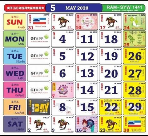 Kalendar kuda tahun 2020 versi pdf dan jpeg. Kalendar Persekolahan & Kuda 2020 | CariGold Forum