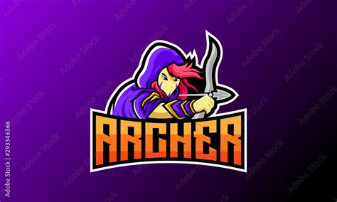 Archer Esport Logo Mascot Logo Template 01 Stock Vector Adobe Stock