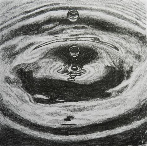 Drop In Water Pencil Sketch By Doodle103 On Deviantart