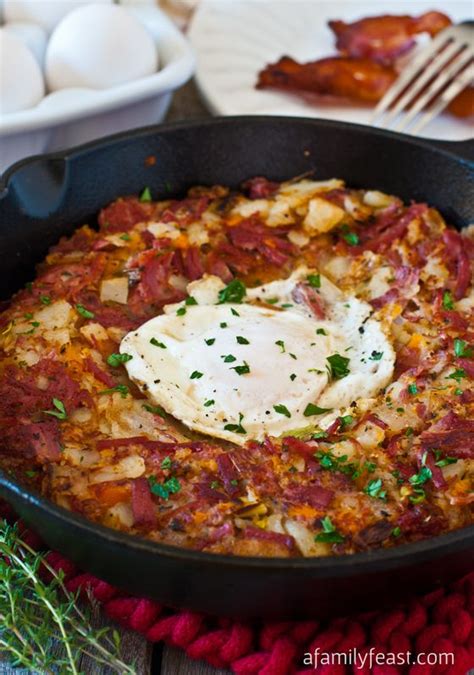 Need to use up last night's corned beef brisket? Corned Beef Breakfast Hash | Recipe | Corned beef, Food recipes, Breakfast hash