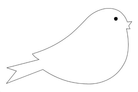 9 Printable Bird Templates In 2022 Bird Template Bird Outline