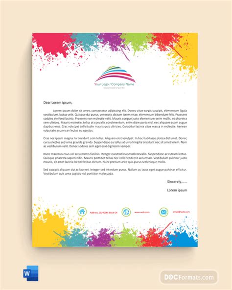 34 Free Letterhead Templates Editable And Printable In Word