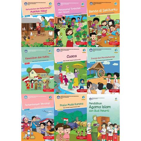 Jual Paket Buku Tematik Kelas 3 Lengkap 1 Tahun Tema 12345678