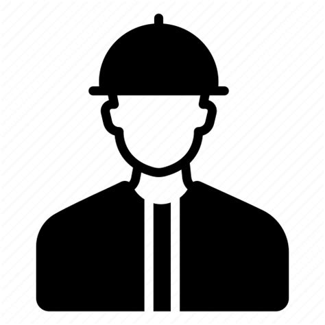 Avatar Construction Engineer Man Worker Icon