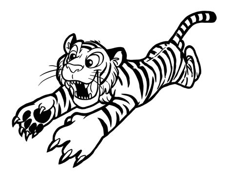 Tigre De Desenho Animado Para Colorir Imprimir E Desenhar Colorir Me
