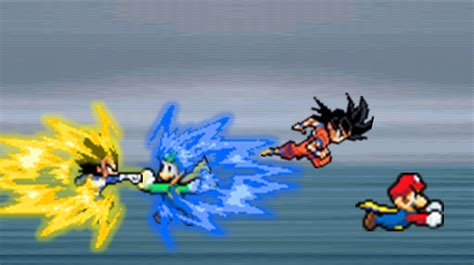 Goku And Vegeta Vs Mario And Luigi By Madness8 On Deviantart