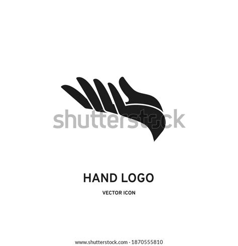 Hand Palm Fingers Apart Vector Icon Stock Vector Royalty Free
