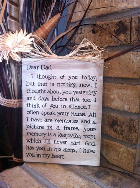 Dad Memorial Sign Plaque By Overwhelmedbylove On Etsy Dad Quotes
