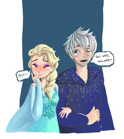Happiness And Laughter Elsa And Jack Frost Người Hâm Mộ Art 36750500 Fanpop