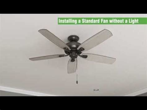 Here are a few examples that describe the process. 7 Photos How To Install Hunter Ceiling Fan Without Light ...