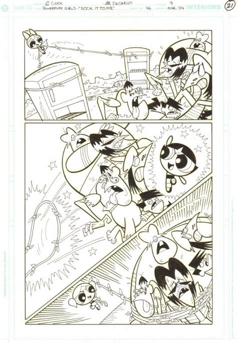 Comic Art For Sale From Anthonys Comicbook Art Powerpuff Girls The 46 P9 Blossom Bubbles