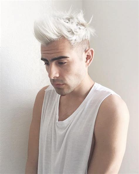 The fact that this color rarely occurs naturally, coupled with the notorious difficulty involved in dyeing your hair white has made white hair a rare sight. 80 Stunning Bleached Hair for Men - How to Care at Home ...