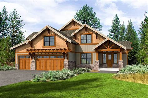 Plan 23769jd Rustic 4 Bed Mountain Craftsman Home Plan With Den And