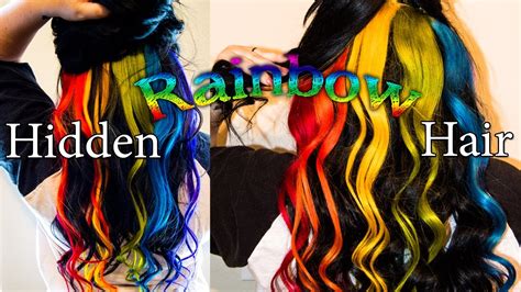 Easy Hidden Rainbow Hair Youtube
