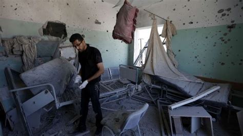 Gaza Conflict Five Dead At Hospital Hit By Israeli Strike Bbc News