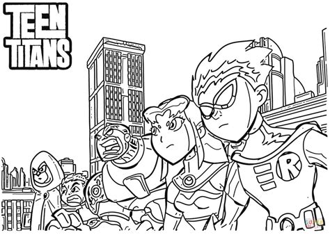 Online coloring pages for kids and parents. Desenho de Os Jovens Titãs para colorir | Desenhos para ...