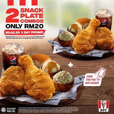 Kfc Snack Plate Combos Only Rm Promotion On February Food