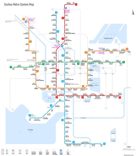 Suzhou Metro Map Subway Lines Rail Transit Map 2024