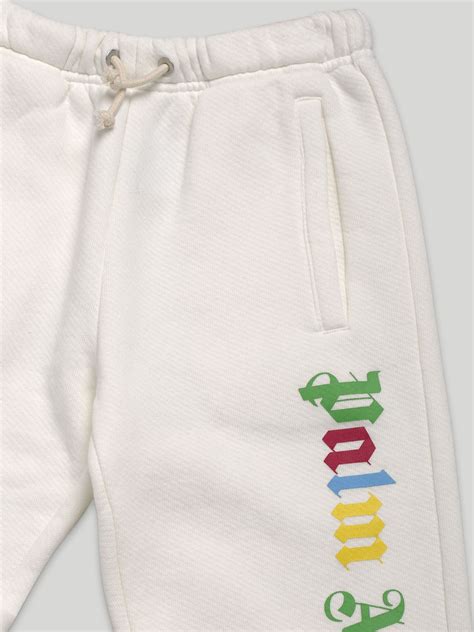 Logo Sweatpants In White Palm Angels® Official