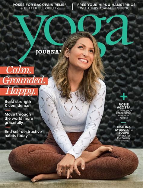 Yoga journals yoga for conditioning. Yoga Journal Cover for 12/1/2018 | Yoga journal, Yoga ...