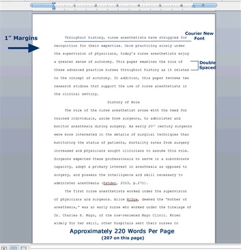 format specifications   paper masters papers