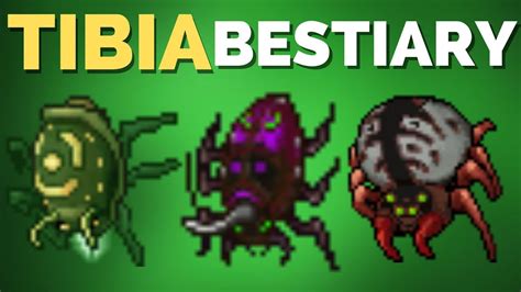 tibia bestiary brimstone bug lancer beetle wailing widow farmine youtube