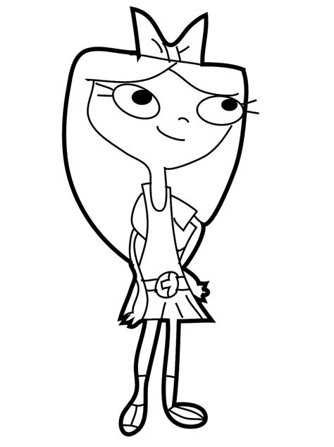 Cute Isabella Garcia Shapiro Coloring Pages Phineas And Ferb Coloring