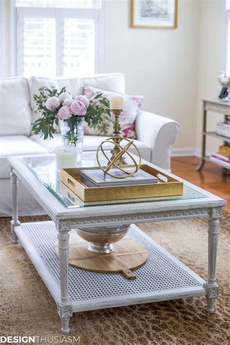 Accent your living room with a coffee, console, sofa or end table. Updating the Family Room with a French Country Coffee Table