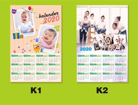 Desain Kalender Foto Keluarga 2020 Kalender 2020 Format Corel Draw