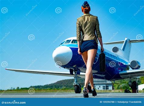 Profession Stewardess Air Hostess Female Flight Attendant Air