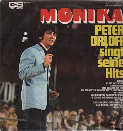Und wenn du hilfe brauchst, genügt ein wort von dir, genügt ein wort. Peter Orloff Alben Vinyl | Schallplatten | Recordsale