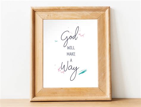 God Will Make A Way Bible Verse Printable Wall Art Bible Verse New