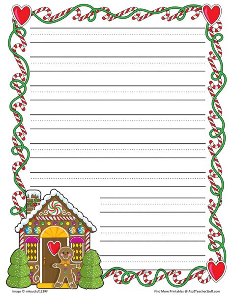 You can also add the borders on the paper to make it look beautiful and presentable. Gingerbread Printable Border Paper With and Without Lines- 4 designs {free} | Borders for paper ...