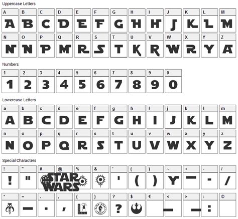 Star Jedi Font Download Star Wars Font Fonts4free