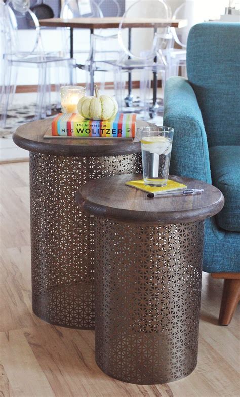 Let's build it yourself and use it for multiple purposes. DIY Brass Side Tables - A Beautiful Mess