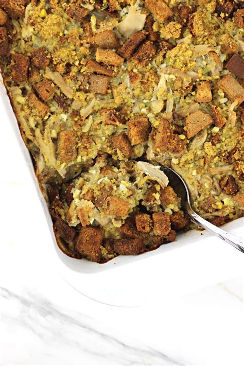 Our most trusted chicken and dressing casserole recipes. Easy Southern Chicken and Dressing Casserole - Everyday ...